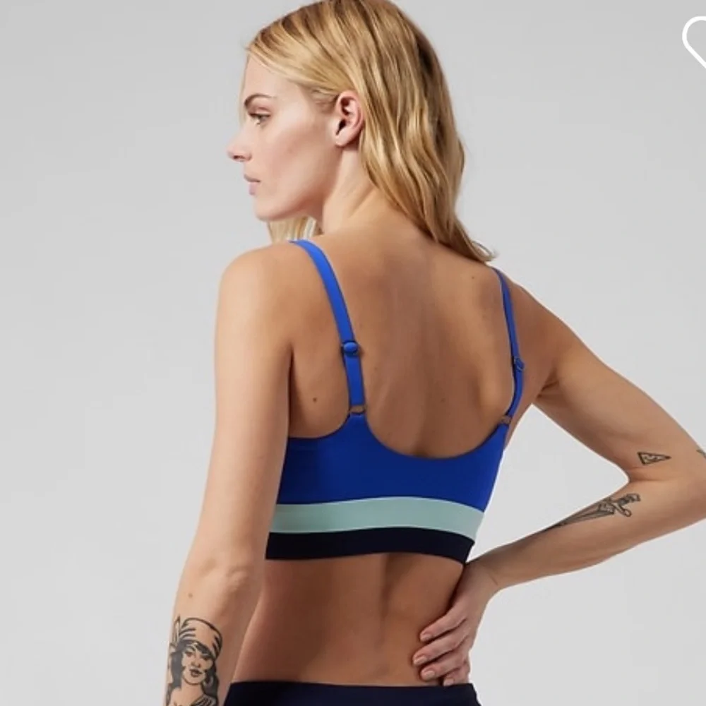 💙 Athleta Coastline Bikini Top A-C // Cerulean - Picture 2 of 6